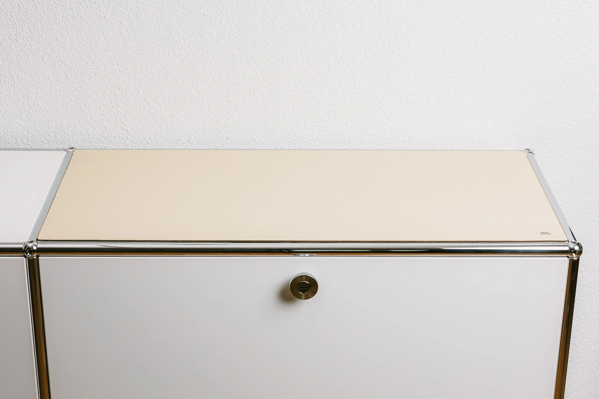 Lederauflage creme für USM Haller